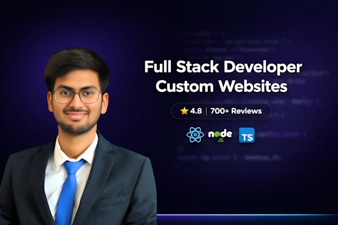 build custom website development as full stack web developer