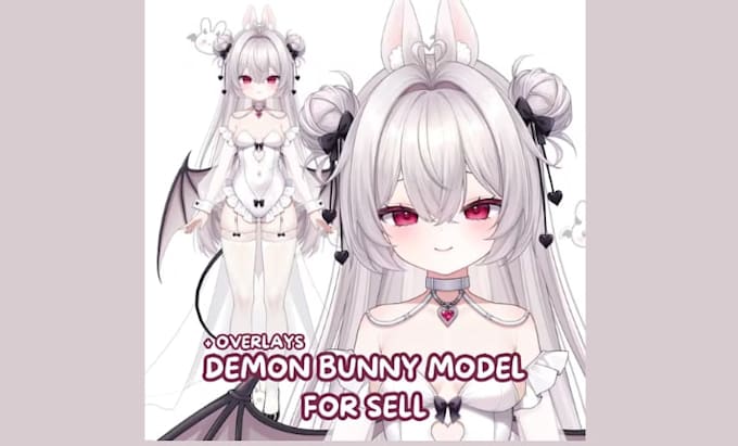design vtuber model rigging 2d vtuber model 2d vtuber anime live 2d vtuber model