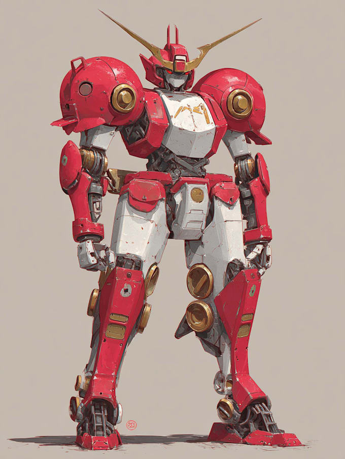 draw custom mecha or robotic illustration
