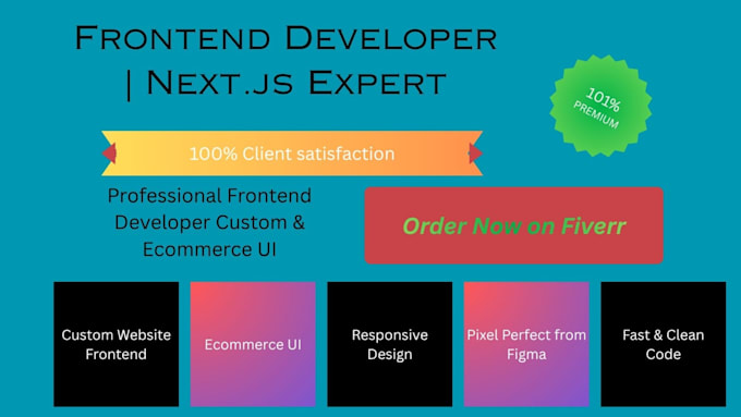 be your expert frontend web developer for modern UI UX
