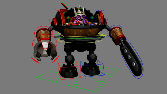 Rig 3d character and props for animation and video games in maya by Ivy ...