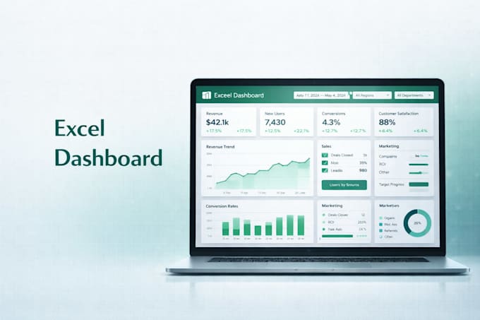 build an excel dashboard for business tracking