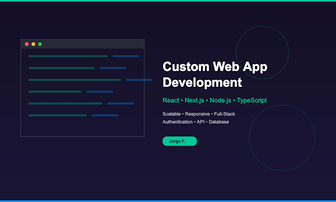 develop a custom web application using react and node js