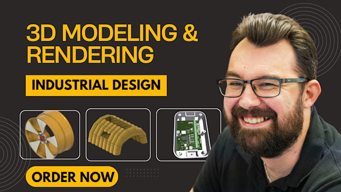 Do 3d product and industrial design cad modeling, technical drawing, 3d ...