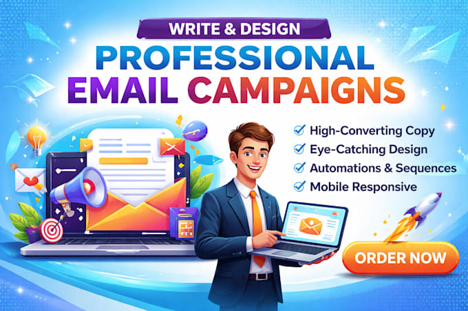 write and design professional email campaigns