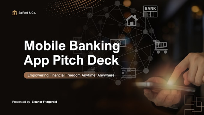 create fintech pitch deck banking payment crypto defi financial services deck