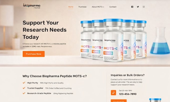 shopify peptide store woocommerce peptide website supplement store cbd website