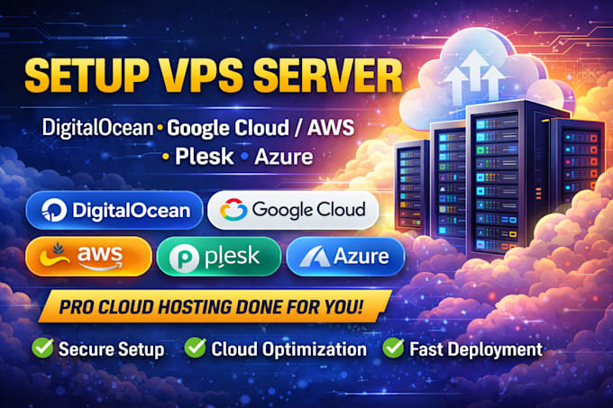 setup vps server digitalocean google cloud aws plesk azure