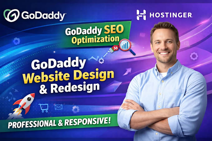 build a professional godaddy or hostinger website
