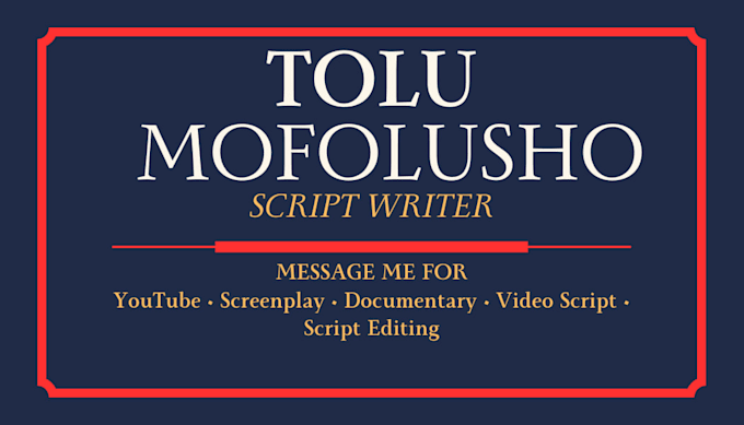 Write viral youtube script, edit, rewrite script or screenplay ...