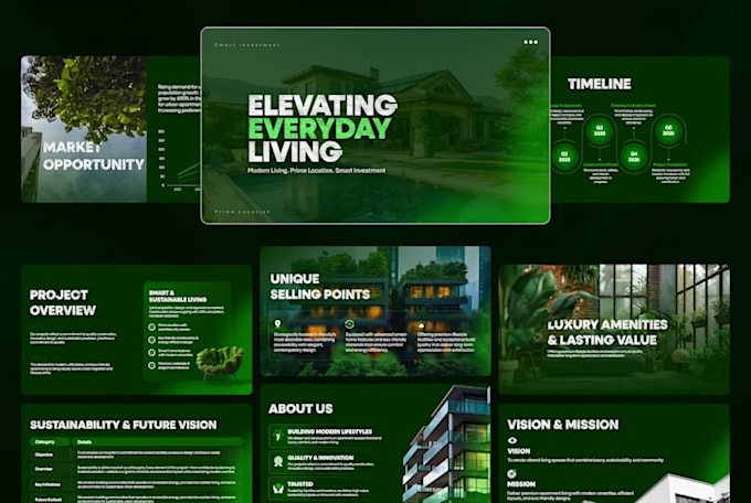 Design modern powerpoint presentation, investor pitch deck for business ...