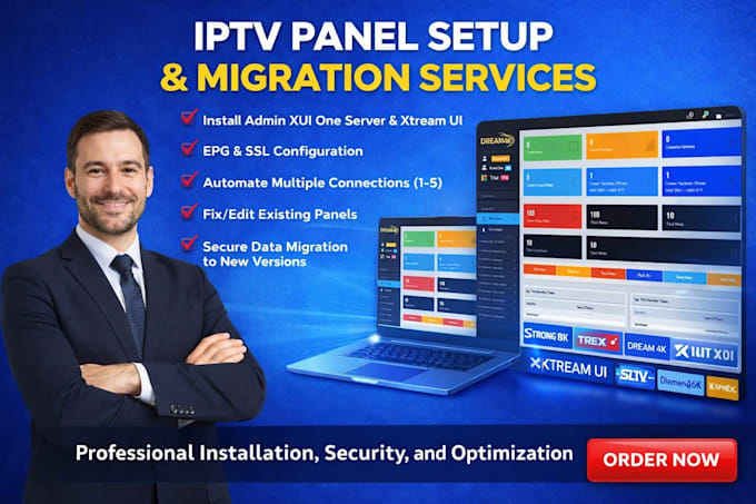 setup and install admin xui  server,xtream ui server,epg setup,SSL,automation