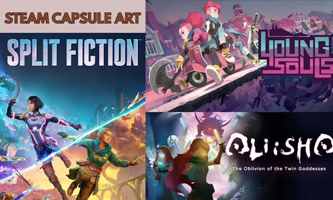 create concept art and steam capsule art illustrations