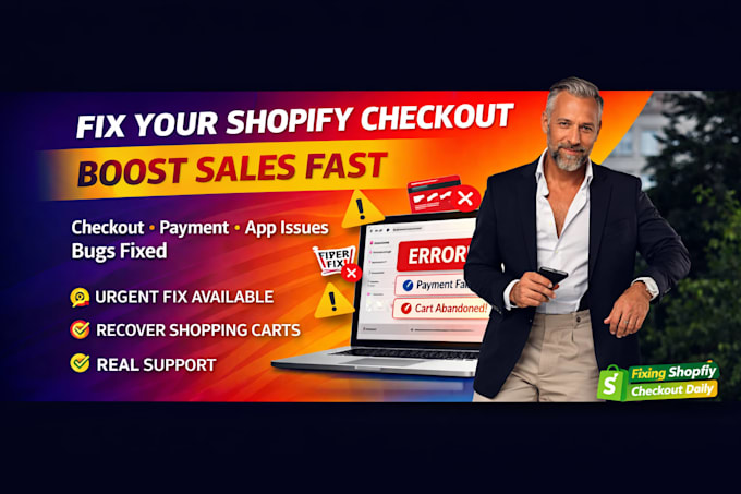 fix shopify checkout errors bugs app issues and boost sales fast
