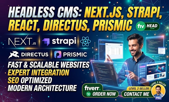 setup headless cms nextjs strapi sanity reactjs wordpress jamstack website