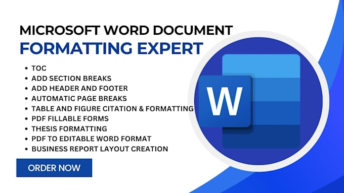 format edit create design fix copy and type microsoft word document formatting