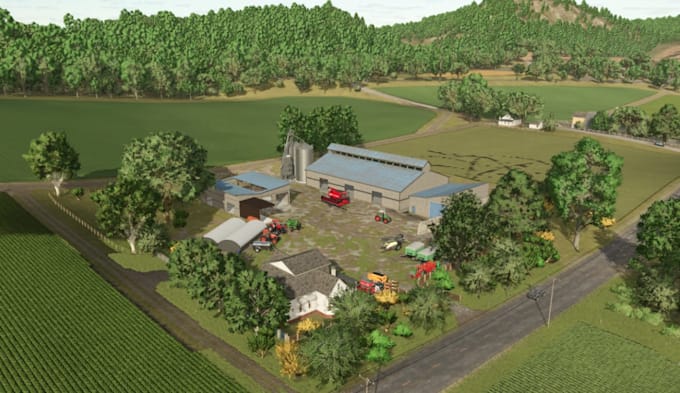 create a custom savegame and fully built farm for farming simulator 25