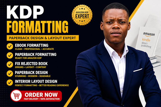 do ebook formatting, paperback design, interior layout fix book margin kdp