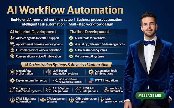 expert ai workflow automation,voicebot  chatbot,ai orchestration,antigravity