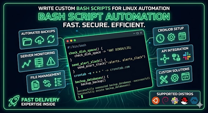 write custom bash scripts for linux automation