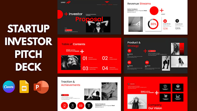 Create startup investor pitch deck venture capital fundraising ...
