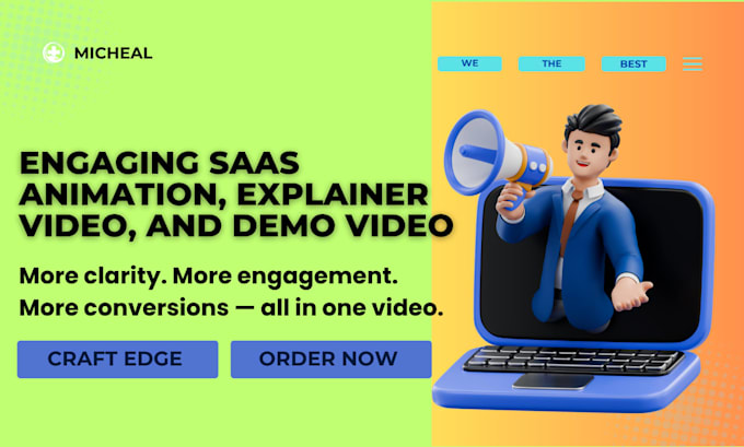 create engaging saas animation, explainer video, and demo video