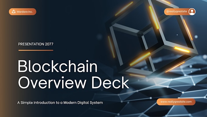 create crypto pitch deck blockchain startup pitch deck nft pitch deck