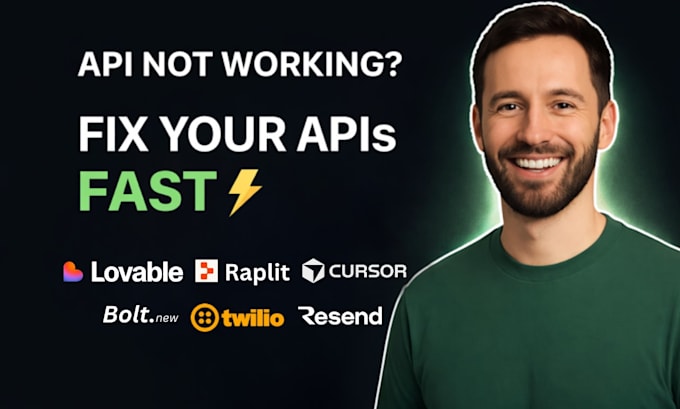 fix API integration issues in your no code app like lovable bolt raplit