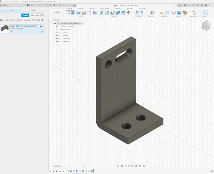 Convert your pdf or sketch into a 3d cad model or 2d drawing by Raficad ...