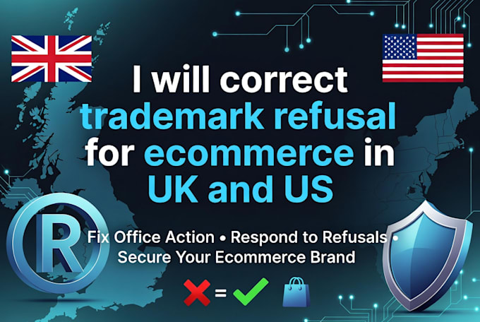 correct trademark refusal for ecommerce in UK and US