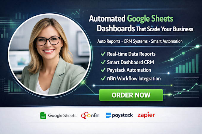 build google sheets dashboard with auto reports and scripts data n8n automation