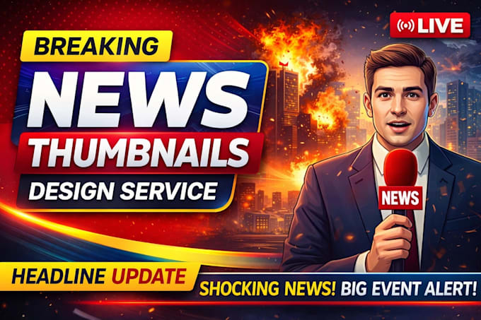 design breaking news youtube thumbnail