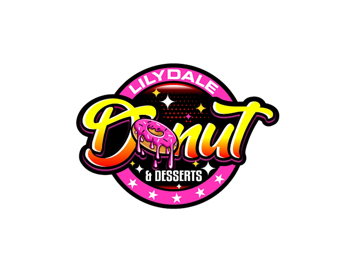 create wonderful and excellent donut logo design
