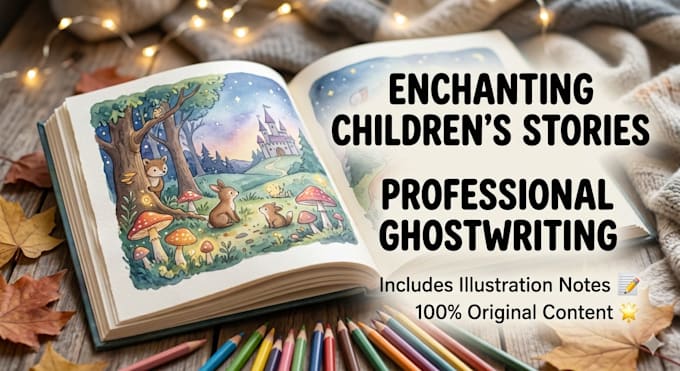 brilliantly ghost write an enchanting childrens book story