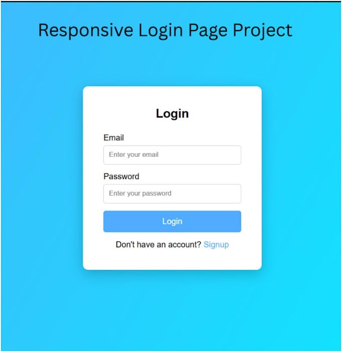 create responsive website using HTML CSS and javascript