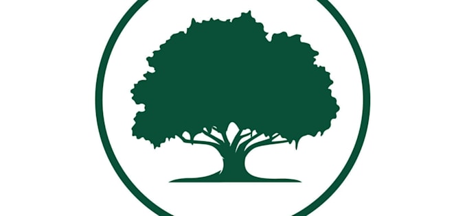design modern palm tree and wave beach logo