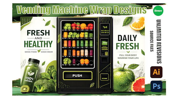 custom vending  designs, vending  wraps, vending solutions