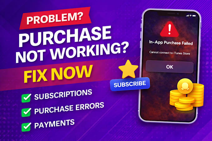 fix ios in app purchase or subscription issues