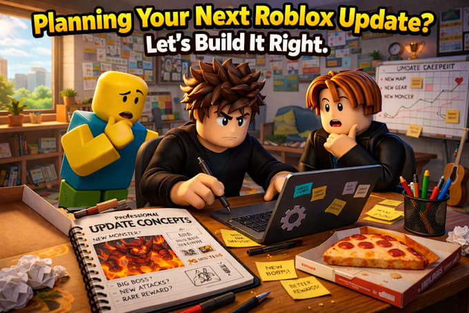 plan your next roblox game update and improvements pro package