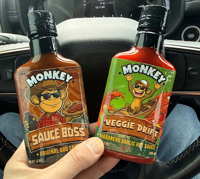 design custom cartoon label packaging