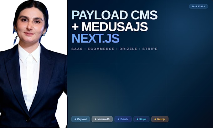 build nextjs app with payload cms medusajs drizzle orm and stripe