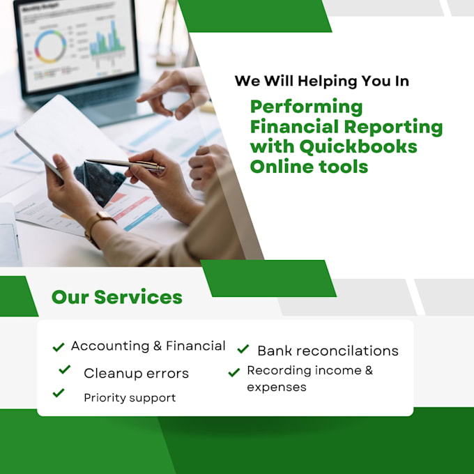 do expert quickbooks online bookkeeping with monthly reports