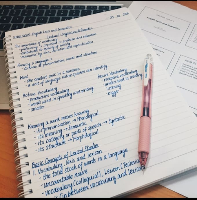write neat handwritten notes and letters