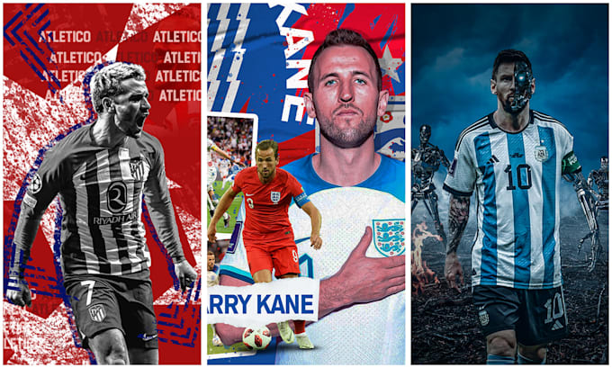 create professional football matchday poster design