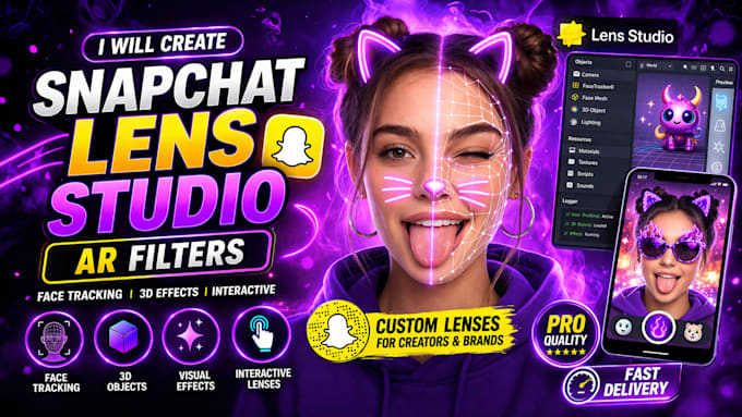 create a custom 3d ar vtuber filter for snap camera lens