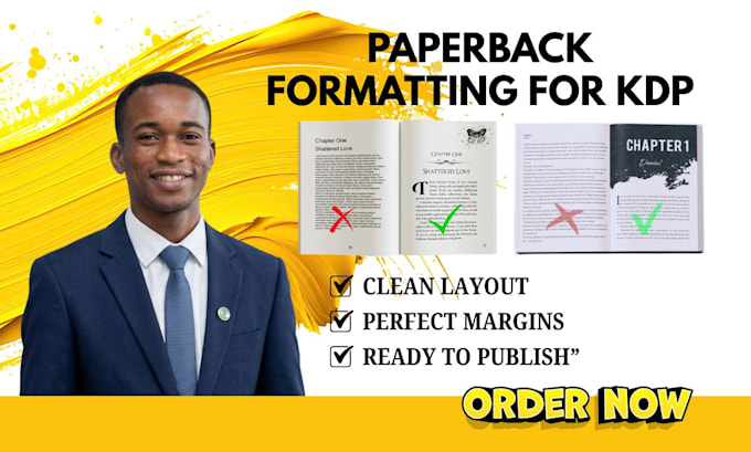 do paperback formatting manuscript formatting KDP kindle and ebook formatting