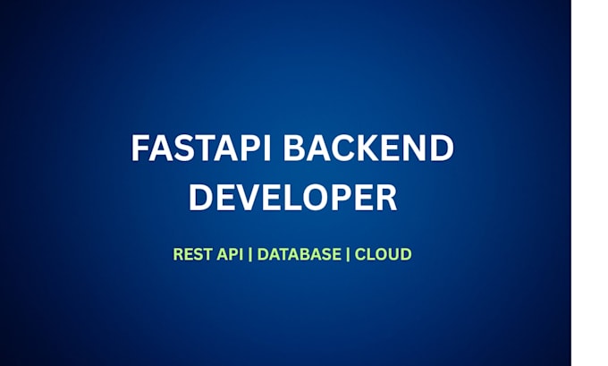 build backend api using python