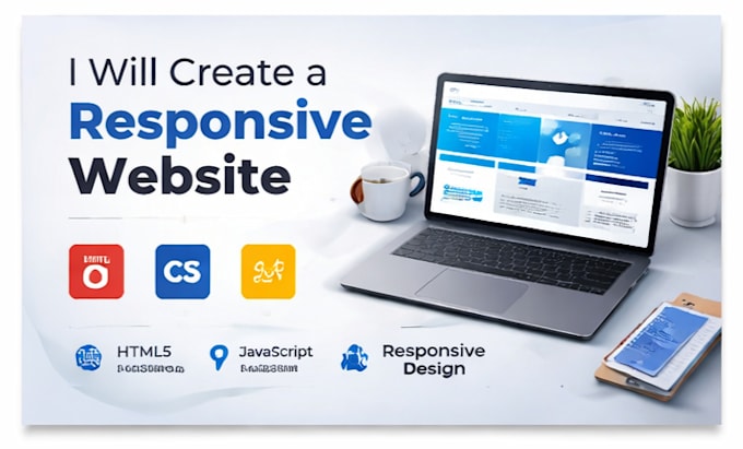 build a modern responsive website using HTML CSS javascript