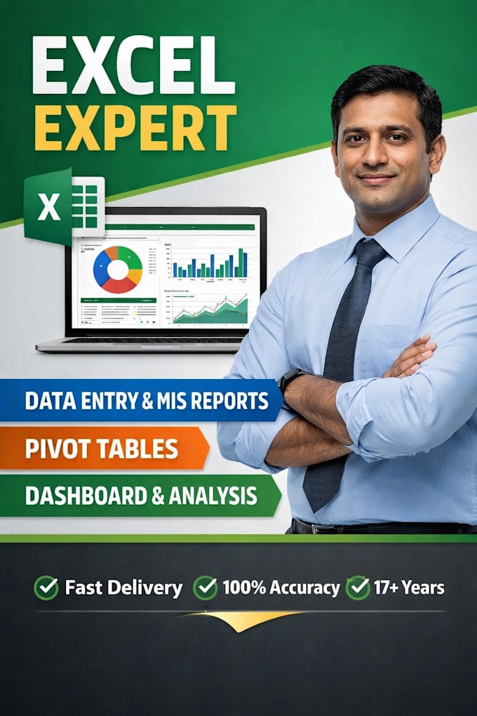 create excel dashboards, mis reports and data analysis