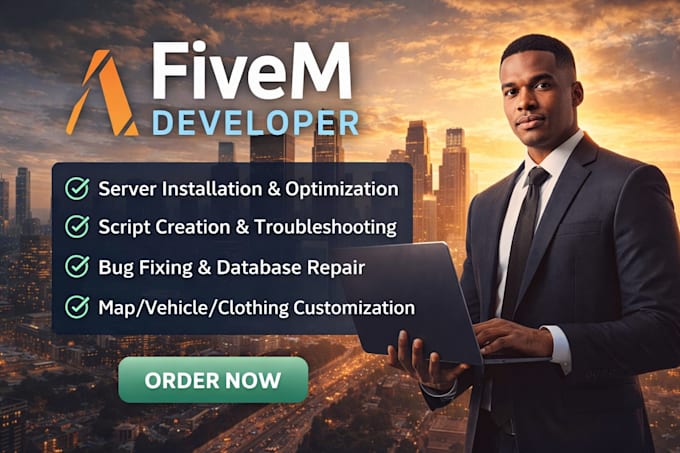 be your fivem server developer, redm server developer, redm vorp server